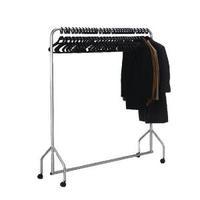 Silver Garment Hanging Rail With 30 Hangers 316939