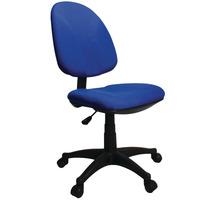 Single Lever Operators Chair In Blue - No Arms