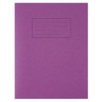 Silvine Feint Ruled With Margin Purple 229x178mm Exercise Book 80