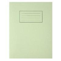 Silvine Feint Ruled With Margin Green 229x178mm Exercise Book 80 Pages