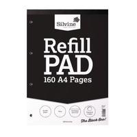 Silvine Refill A4 Pad 80 Leaf Plain Pack of 6 A4RPP