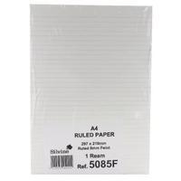 Silvine A4 Paper Single Sheets Unpunched Ruled Feint Pack of 500