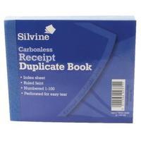Silvine Carbonless Duplicate Receipt Book 102x127mm Pack of 12 720-T