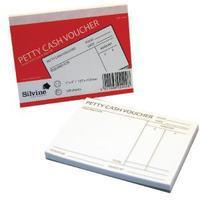 Silvine Petty Cash Pad 127x102mm 100 Leaves White Pack of 24 240White