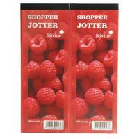 Silvine Shopper Red Jotter Pack of 24