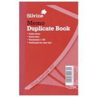Silvine Duplicate Book 152x102mm Memo Ruled Pack of 12 600