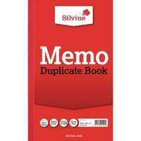 Silvine Duplicate Book 210x127mm Memo Ruled Pack of 6 601