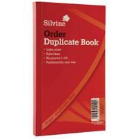 Silvine Duplicate Order Book 210x127mm Pack of 6 610