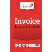 Silvine Duplicate Invoice Book 210x127mm Pack of 6 611