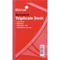 silvine triplicate invoice book 210x127mm pack of 6 619