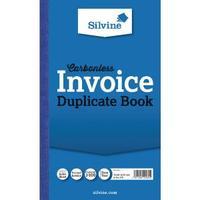 Silvine Carbonless Duplicate Invoice Book 210x127mm Pack of 6 711-T