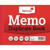 Silvine Duplicate Memo Book 102x127mm Pack of 12 603