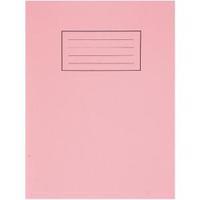Silvine Exercise Book 80 Plain Pages Pink 229x178mm Pack of 10 EX112