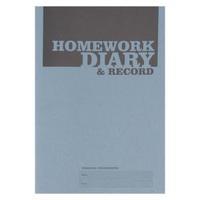 Silvine A5 Homework Diary Blue EX204