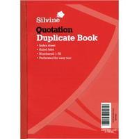 Silvine Duplicate Quotation Book 150x210mm Pack of 3 624