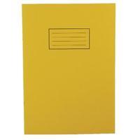 Silvine Tough Shell A4 Exercise Book Feint Ruled With Margin Yellow