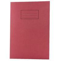 Silvine Tough Shell A4 Exercise Book Feint Ruled With Margin Red EX142