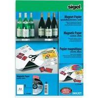 Sigel magnetic paper, specially coated for inkjet printers, IP400, white, 5 sheets