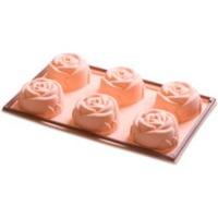 Silikomart Rose Silicone Baking Mould 6 Cup