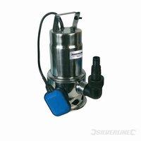 Silverline 550w Dirty Water Pump Stainless Steel 10, 500ltr / Hr