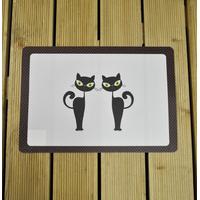 Silhouette Cat Food Placement Mat by Petface