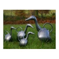 Silver Father Goose Watering Can
