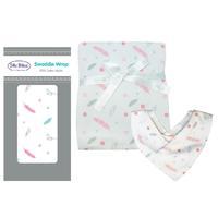 silly billyz newborn swaddle set feathers