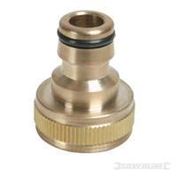 silverline tap connector brass 34 bsp 12 male