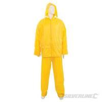 silverline rain suit yellow 2pce m 72 126cm 28 50