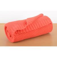 Silvercloud Love Colour Cotton Blanket in Coral