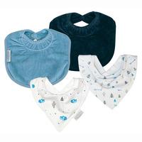 Silly Billyz Baby Bib Starter Pack 4 Pack - Desert Fox