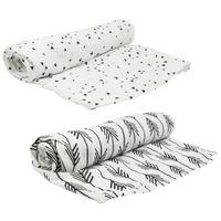 Silly Billyz Bamboo Swaddles in Arrow Print and Triangle Print 2 pack