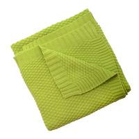 Silvercloud Love Colour Cotton Blanket in Lime