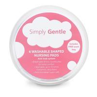 Simply Gentle 6 Washable Shaped Nursing Pads