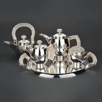 Silver Mesh Tea Set