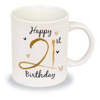 Simon Elvin 21st 21 Special Birthday Mug - Supplied Boxed - Present Gift