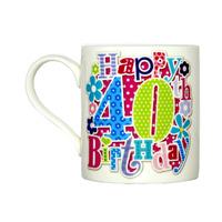 Simon Elvin 40th Female Milestone Age Mug