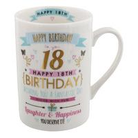 Signography Pink & Gold Design Birthday Mug - 18