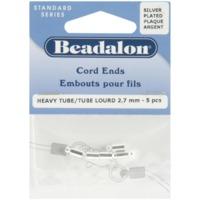 Silver Plated Pack Of 5 Beadalon Cord Ends