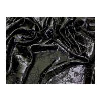 Simone Polyester Satin Matt & Shiny Patterned Dress Fabric Black