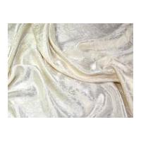 Simone Polyester Satin Matt & Shiny Patterned Dress Fabric Cream