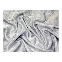 simone polyester satin matt shiny patterned dress fabric silver