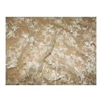 Sienna Heavily Beaded Scalloped Edge Couture Bridal Lace Fabric