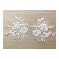 Sienna Beaded Couture Bridal Lace Appliques Ivory