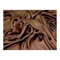 Silky Satin Dress Fabric Brown