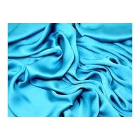 Silky Satin Dress Fabric Teal