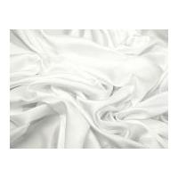 Silky Satin Dress Fabric White