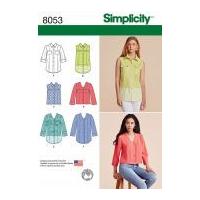 simplicity ladies sewing pattern 8054 lined waistcoats knit top