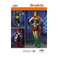 Simplicity Ladies Sewing Pattern 1091 Fancy Dress Costumes