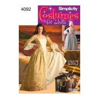 Simplicity Ladies Sewing Pattern 4092 18th Century Dresses Costumes
